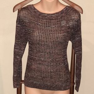 Open knit lightweight pullover sweater